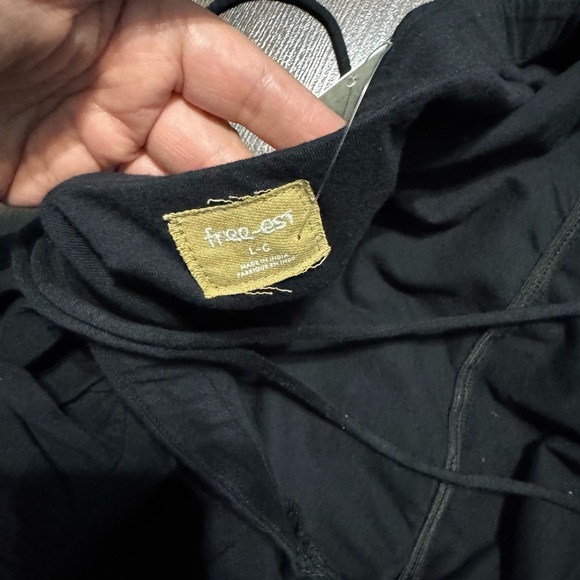 FREE PEOPLE Julietta Midi Elegant Black Maxi Dress Large Nwt - Picture 8 of 9